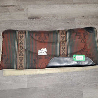 Western Saddle Pad *gc, hair, dirt, threads, clumpy, mnr stains, rubs, scrapes, undone stitching