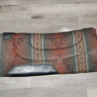 Western Saddle Pad *gc, hair, dirt, threads, clumpy, mnr stains, rubs, scrapes, undone stitching

