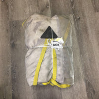 Hvy Mesh Fly Sheet, Neck, belly, 2 legs *gc/fair, dirt, tears, stains, snags, undone stitch., rust, oxidize, faded
