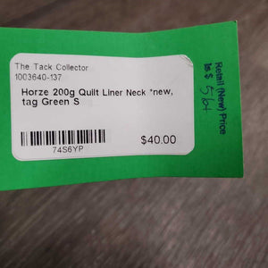 200g Quilt Liner Neck *new, tag