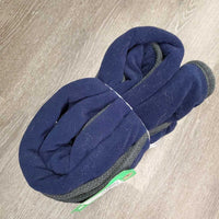 Fleece Quarter Sheet, "Windhaven, DF" *gc, 0 tail, clean, pilly, hair, faded, rubbed edges, puckers
