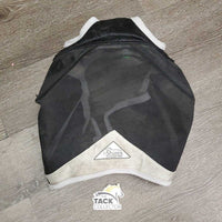 Stiff Mesh Fly Mask, 0 ears *vgc, mnr hair, dirt, stains, threads
