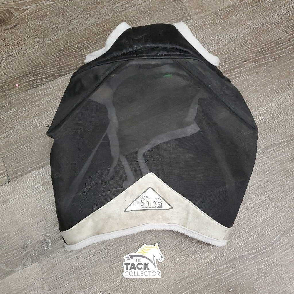 Stiff Mesh Fly Mask, 0 ears *vgc, mnr hair, dirt, stains, threads