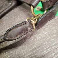 Narrow Leather Halter, adj, snap *vgc, mnr dirt
