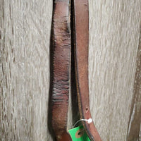 Double Stitched Headstall, Laces, Split Reins *vgc/xc, clean, older, stiff, dry, stains, twists, cracks, mnr dirt