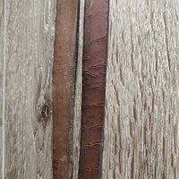 Double Stitched Headstall, Laces, Split Reins *vgc/xc, clean, older, stiff, dry, stains, twists, cracks, mnr dirt