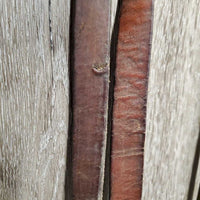 Double Stitched Headstall, Laces, Split Reins *vgc/xc, clean, older, stiff, dry, stains, twists, cracks, mnr dirt