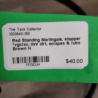Rsd Standing Martingale, stopper *vgc/xc, mnr dirt, scrapes & rubs