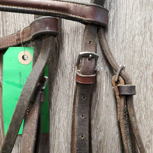 Rsd Bridle *N0 Noseband, gc, dirty, mismatched cheeks