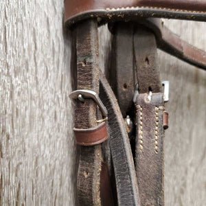 Rsd Bridle *N0 Noseband, gc, dirty, mismatched cheeks