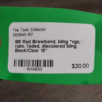 Rsd Browband, bling *vgc, rubs, faded, discolored bling