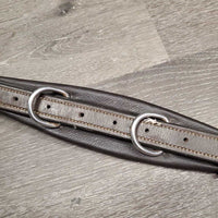 FS Padded Leather & Elastic "Wings" Breastplate, snaps, Adj Running Martingale Attachment *xc/vgc, xholes, clean, mnr edge scrapes & dirt
