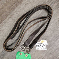 Pr Thin Stirrup Leathers *gc, clean, uneven, xholes, dents, rubs