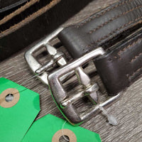 Pr Thin Stirrup Leathers *gc, clean, uneven, xholes, dents, rubs
