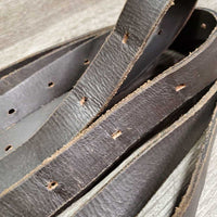 Pr Thin Stirrup Leathers *gc, clean, uneven, xholes, dents, rubs
