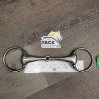Hollow Eggbutt Snaffle Bit *gc, clean, dent, residue, scuffs