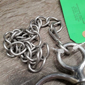 SS Jointed Pelham, chain *gc, clean, residue, scratches