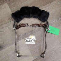 Curved LS uncovered Bike Chain Mechanical Hackamore, chain, fleece nose *xc/like new, v.mnr scuffs