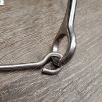 Curved LS uncovered Bike Chain Mechanical Hackamore, chain, fleece nose *xc/like new, v.mnr scuffs