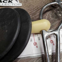 Combo Hackabit French Link Bit, rubebr bit guards *vgc/xc, clean, NO Chin Strap, guards: mnr scuffs
