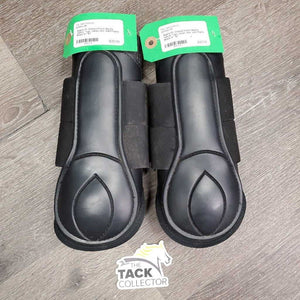 Pr Closed Front Boots, velcro *vgc, clean, mnr sdirt?tains