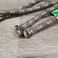 Thick Stiff Nylon Rope Halter *gc/fair, dirty, faded, rubs, scrapes, frays, undone & split ends