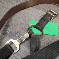 Nylon Breakaway Halter, leather crown *gc, dirt, faded, stained, broken crown
