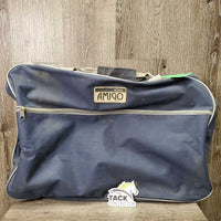Tote Bag, zipper *fair, v.dirty, faded, older, snags, rubs, pills, holes, bent frame
