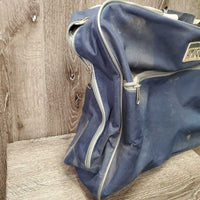 Tote Bag, zipper *fair, v.dirty, faded, older, snags, rubs, pills, holes, bent frame

