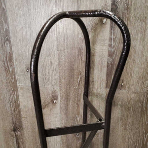 Hamer Finish Wall Mount Metal Saddle Rack *vgc/xc, clean, mnr dusty seams