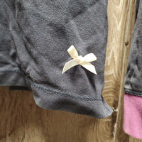 LS Polo Shirt, 1/4 Button up *gc, faded, seam puckers, cuff rubs