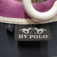 LS Polo Shirt, 1/4 Button up *gc, faded, seam puckers, cuff rubs