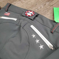 Euro Seat Breeches *xc/vgc, mnr stains & pills
