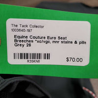 Euro Seat Breeches *xc/vgc, mnr stains & pills
