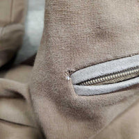 Hvy Cotton Euro Seat Breeches *gc, faded, mnr bleach stains, faded, sm seam holes, rubs, pills

