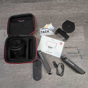 Equestrian Tracking System: Pivo Pod, Storage Bag, Remote, Tripod & Smart Mount, Carry Bag *like new, v.mnr dirt, pulled cord end