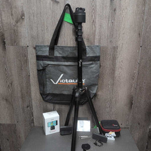 Equestrian Tracking System: Pivo Pod, Storage Bag, Remote, Tripod & Smart Mount, Carry Bag *like new, v.mnr dirt, pulled cord end