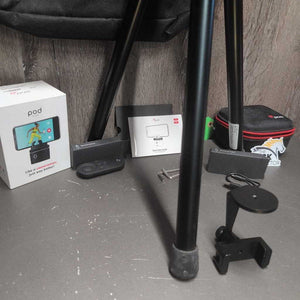 Equestrian Tracking System: Pivo Pod, Storage Bag, Remote, Tripod & Smart Mount, Carry Bag *like new, v.mnr dirt, pulled cord end
