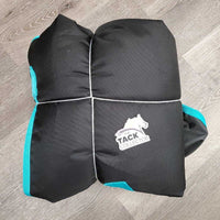 Hvy Winter Blanket, detach neck, 2 legs *xc, clean, mnr wpf, mnr hair, v. lining tear, rubs