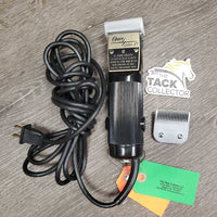 Single Speed Corded Clippers, Blades x 2: 7F & 10, spring, box, manual *vgc/xc, older, clean, box rip *SOUNDS GREAT, WORK
