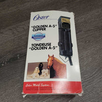 Single Speed Corded Clippers, Blades x 2: 7F & 10, spring, box, manual *vgc/xc, older, clean, box rip *SOUNDS GREAT, WORK
