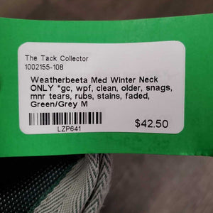 Med Winter Neck ONLY *gc, wpf, clean, older, snags, mnr tears, rubs, stains, faded