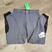 JUNIORS Euro Seat Sticky Knee Breeches *vgc, seams: undone & repairs
