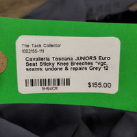 JUNIORS Euro Seat Sticky Knee Breeches *vgc, seams: undone & repairs
