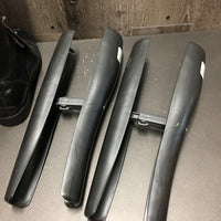 Pr Field Boots, Zips, grey plastic forms *vgc/gc, clean, rubs, faded toes, older, rubs, scrapes, scuffs
