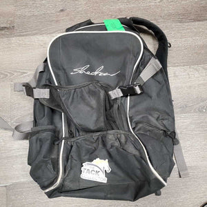Grooms Back Pack *gc, dirty, rubs, mnr torn piping, threads, inside: gunky, mold?