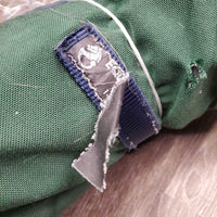 Hi Neck Canvas Rain Sheet?, 2 legs *gc, older, mnr wpf, rubbed lining, dirt, mnr repairs, rust, holes, rubs

