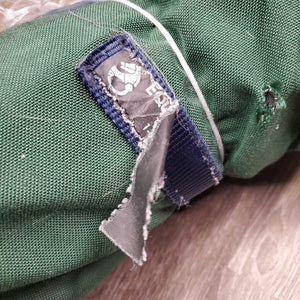 Hi Neck Canvas Rain Sheet?, 2 legs *gc, older, mnr wpf, rubbed lining, dirt, mnr repairs, rust, holes, rubs
