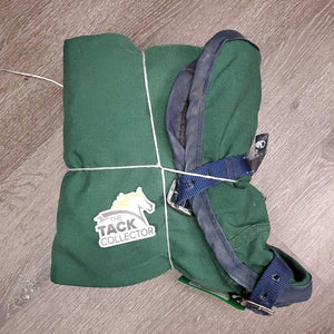 Hi Neck Canvas Rain Sheet?, 2 legs *gc, older, mnr wpf, rubbed lining, dirt, mnr repairs, rust, holes, rubs