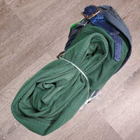 Hi Neck Canvas Rain Sheet?, 2 legs *gc, older, mnr wpf, rubbed lining, dirt, mnr repairs, rust, holes, rubs